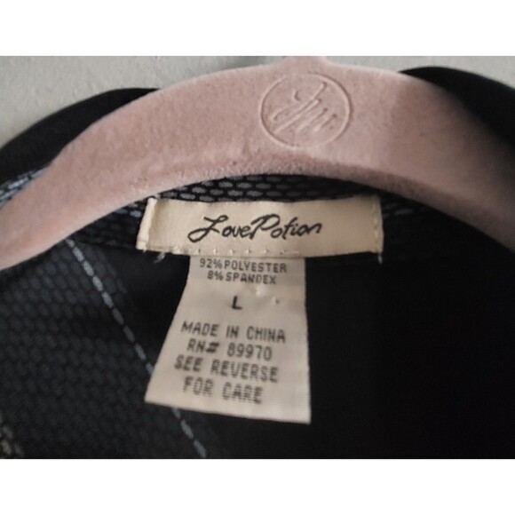 Love Potion Tops Button Down,Polyester, Spandex 3/4 Sleeve,18 Inch Of Armp To... - Picture 2 of 8